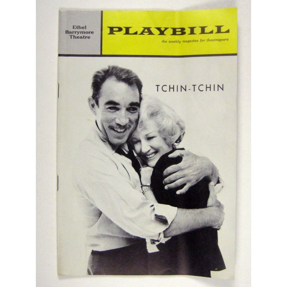 Tchin Tchin Playbill Barrymore March 1963 Anthony Quinn Margaret Leighton
